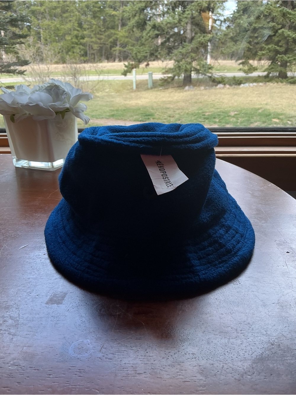 Aeropostale Fleece Bucket Hat Blue One Size NWT 2000s Vintage Y2K - Picture 7 of 13
